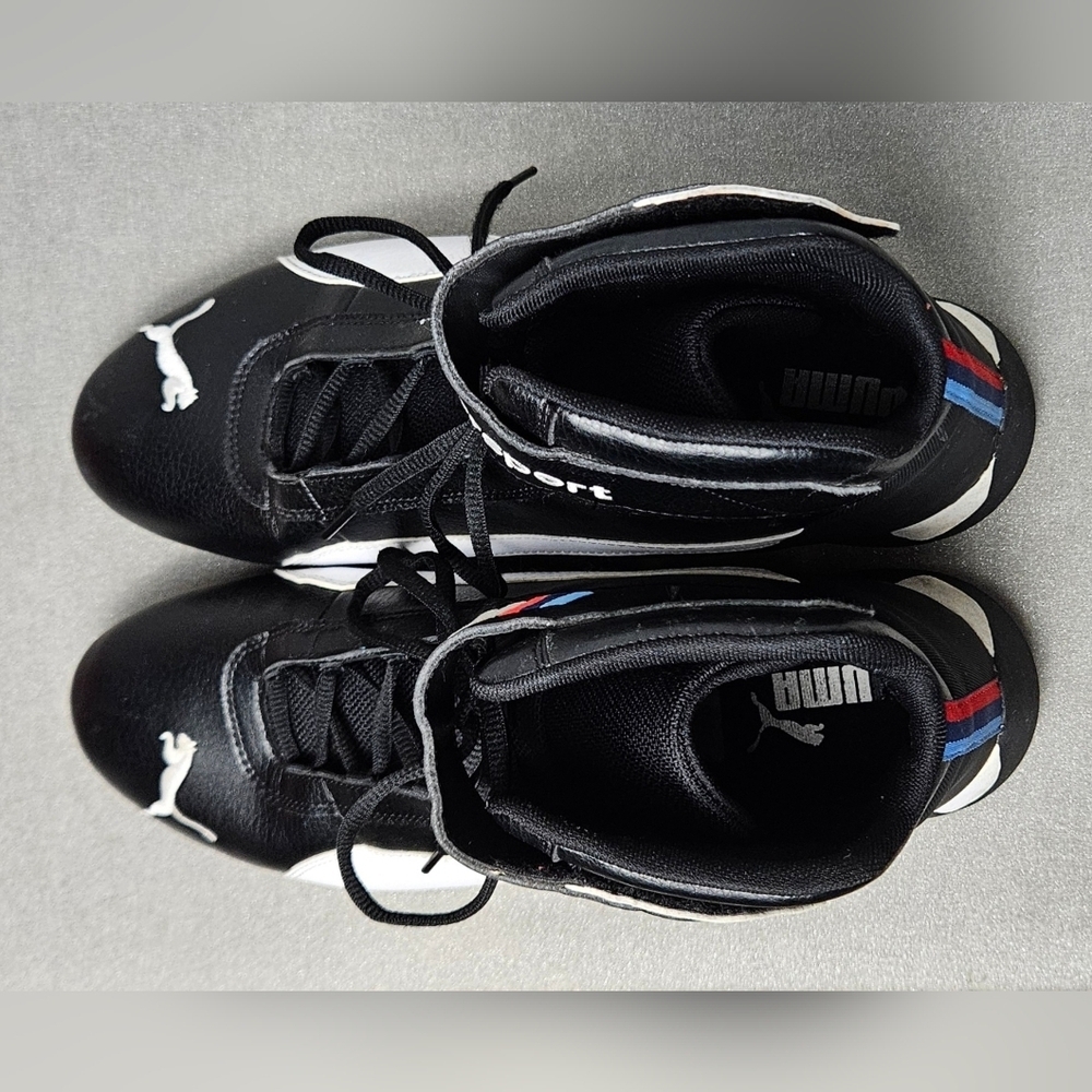 Puma BMW Motorsport Future Cat Mid Racing Shoes Mens 10.5 Black - Picture 7 of 11